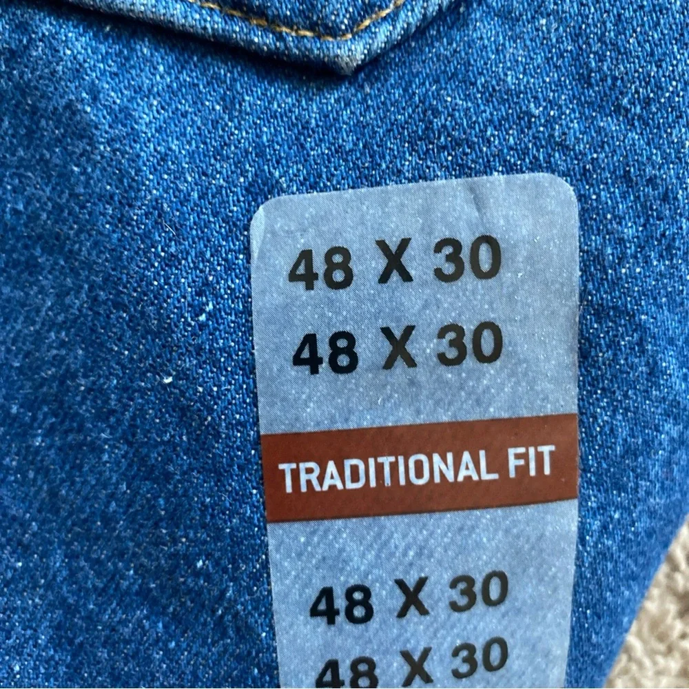 Carhartt NWT Jeans Mens 48x30 Blue B18 DST Denim Traditional Fit Tapered Leg NEW